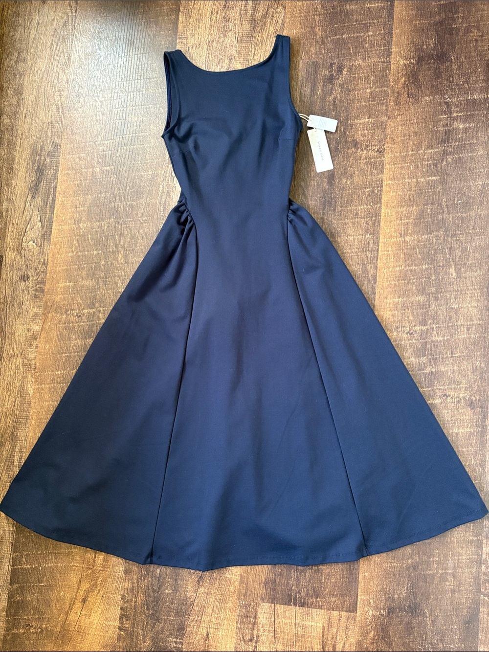 Altar'd State Navy Sleeveless Fit-and-Flare Midi Dress